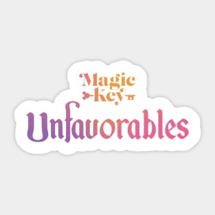 Unfavorable Mix Sticker